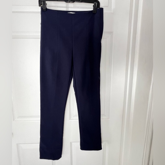 MM Lafleur Blue Structured Stretch Trouser Pants Sz 4 - Picture 3 of 13